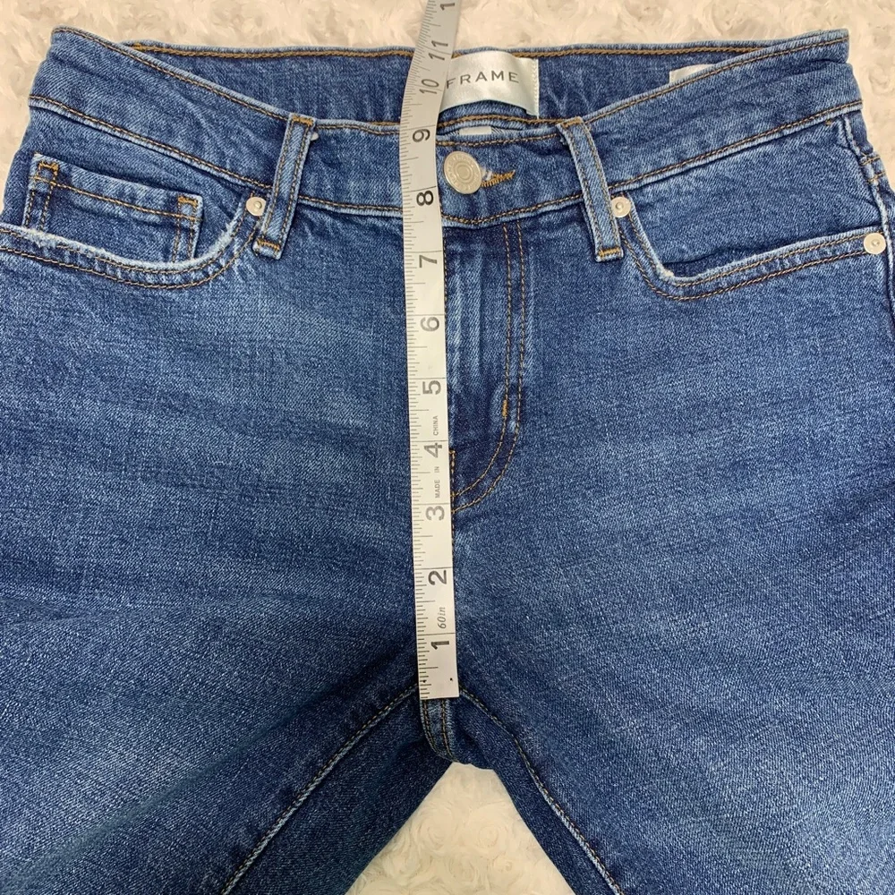 Frame Le Garcon Mid-Rise Boyfriend Jean in Othello Sz 25
